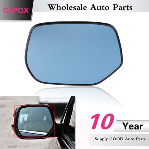 CAPQX Outside rearview mirror glass with heated blue glass For Honda CR-V CRV RE2 RE4 RM2 RM4 2007-2014 OEM#76253-SWA-H41