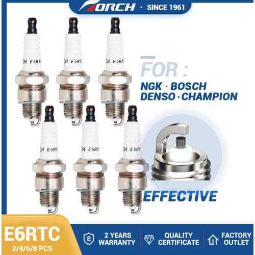 Stens New Spark Plug Torch E6RTC replace for Honda 98076-56917, NGK 7022, BPR6HS, Subaru 065-01404-20, Toro 119-1961