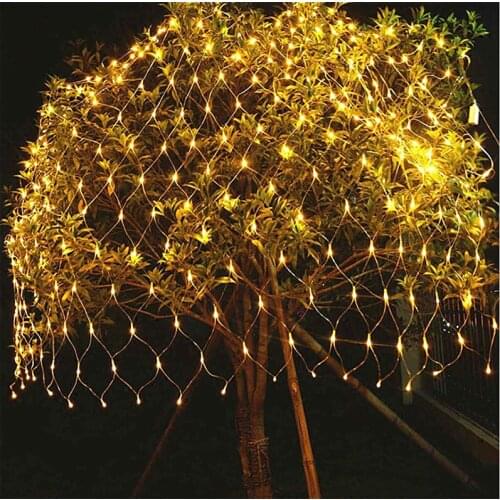 2x2M 3x2M 6x4M LED Net Mesh Fairy String Light Garland Window Curtain Christmas Fairy Light Wedding Party Holiday String Lights