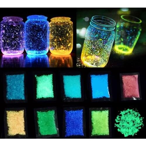 30g Luminous Sand Stones Glow In Dark Stone Garden Home Park Road Fluorescent Pebbles For DIY Starry Wishing Bottle Ornaments