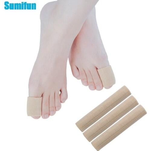 Sumifun 15cm Finger & Toe Protectors Fabric Gel Tube Bandage Foot Feet Pain Relief Guard For Feet Care Insoles Massage Health
