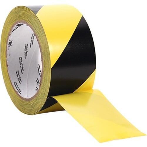 33mx50mm Waterproof Self Adhesive Dangerous Areas Safety Stairs Warning Tape Marking Floors Social Distancing Anti-Slipping PVC