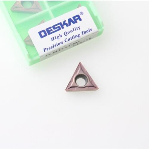 10PCS DESKAR TCMT110204 TCMT110208 TCMT16T304 TCMT16T308 LF6118 Turning Tools Carbide Inserts For Stainless Steel