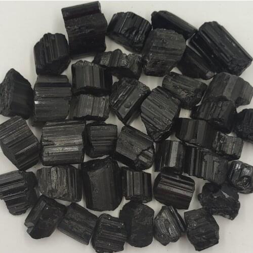100g/Pack Lot Natural Black Tourmaline Raw Stone Quartz Rough Crystal Healing Mineral Specimen Gemstone Reiki Bulk