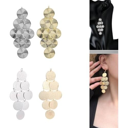 2020New 60Pcs multi-layered Round alloy button for DIY Jewelry earring or necklace pendants accessories DL119-DL120
