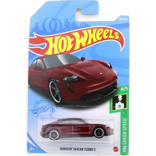 2021-208 Hot Wheels PORSCHE TAYCAN TURBO S Mini Alloy Coupe 1/64 Metal Diecast Model Car Kids Toys Gift