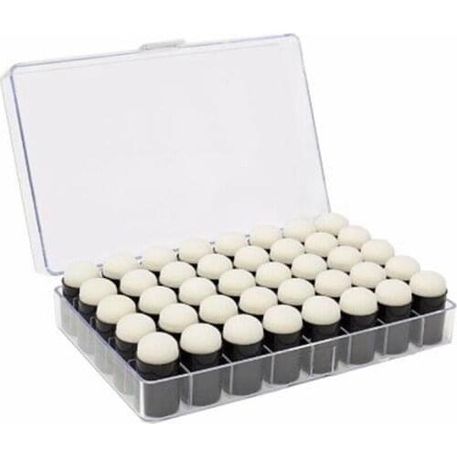 40Pcs Finger Sponge Dauber Painting Ink Pad Stamping Brush Craft Case Art Tools With Box Office School Darwing Diy Craft