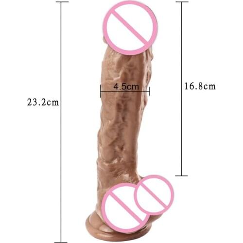 45mm Huge Dildo Sex Toys Shop 232 mm Long Dildos For Women Adults Big Realistic Penis Anal Masturbation Suction Cup