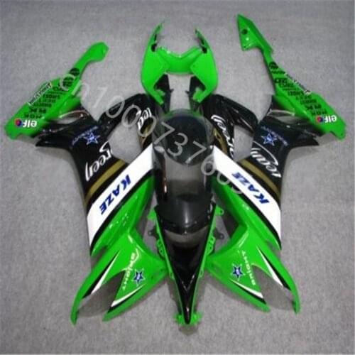 ABS fairing Fit for KAWASAKI Ninja ZX10R 2008 2009 2010 ZX 10R 08-10 black green white plastic fairing kits