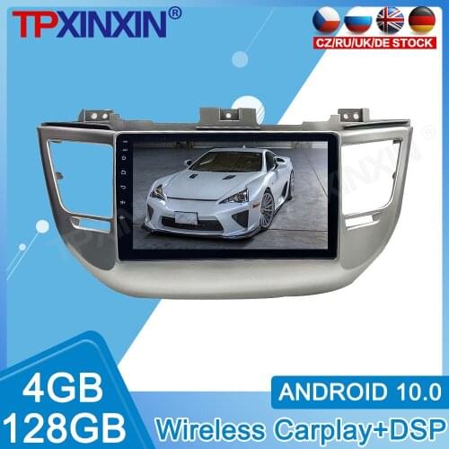 Android 10.0 Carplay128GB For Hyundai IX35 2016 2017 2018 2019 Radio Recorder Multimedia Player Stereo Head Unit GPS Navigatie