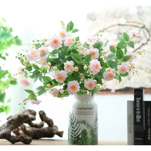 Artificial flower bouquet China rose false blossom Wedding Flowers home improvement