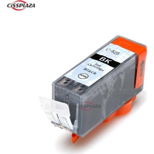 CISSPLAZA 5x pgi-525 Black ink cartrdge PGI525 compatible for canon iP4850 iX6250 MX715 MG5150 MG6250 MG5200 MX885 iP4950