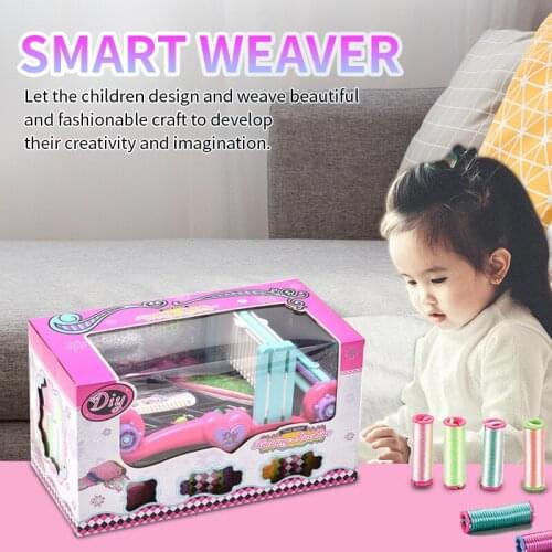 Childrens DIY loom yarn beaded colored rope hand-woven small knitting machine smart interactive play house childrens toys