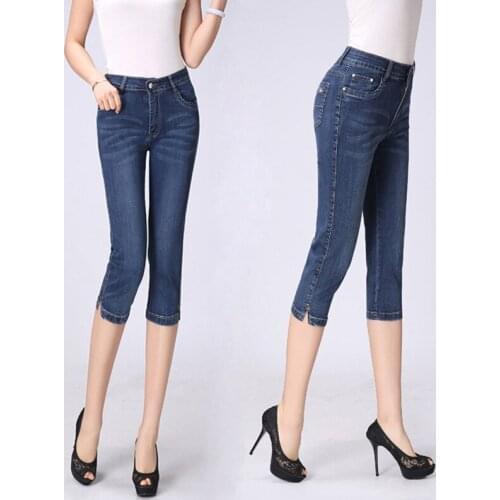 Женские укороченные джинсы Jbersee China At AliExpress