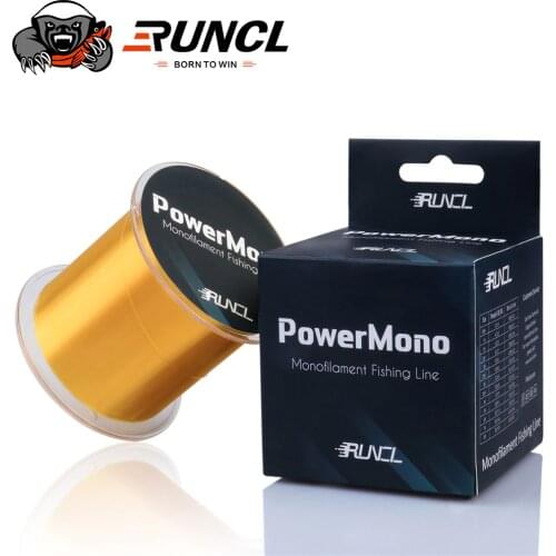 RUNCL 457M 500Yds Nylon Fishing Line Japanese Durable Monofilament Rock Sea Fishing Line Thread Bulk Spool All Size 3LB-35LB