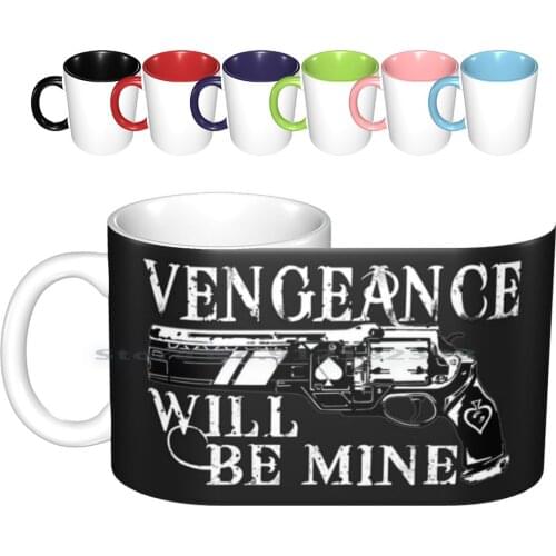 Vengeance-- 6 Ceramic Mugs Coffee Cups Milk Tea Mug 6 Vengeance Destiny Destiny 2 Forsaken Vanguard Hunter Drama Sad Video Game