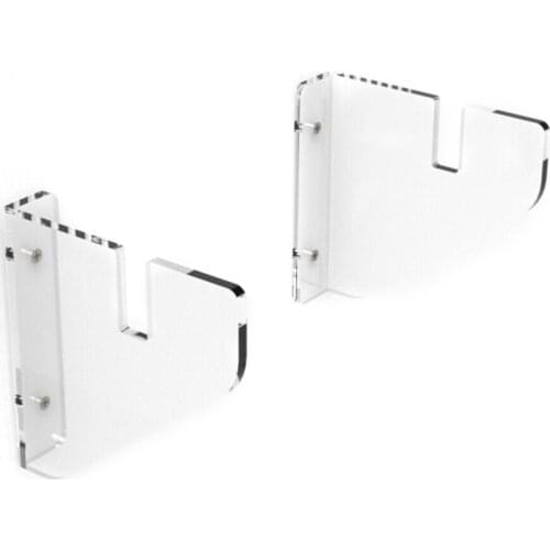 2pcs Skateboard Rack Wall Hanging Mounts Deck Adjustable Size Storage Holder Sturdy Home Easy Install Longboard Clear Acrylic