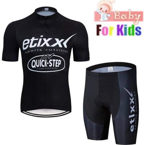 New 2019 Cycling Jerseys Team Professional Customization Children Riding Suit Breathable Kids Cycling Jersey Set Ropa Ciclismo