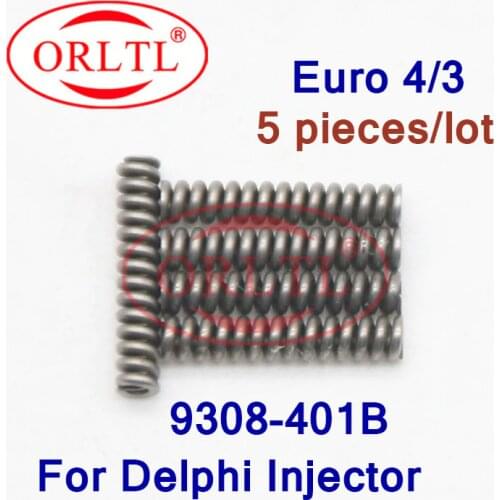 ORLTL Spring 9308-401B Common Rail Injector Spring Nozzle Control Valve Spring Set 9308401B For Delphi EJBR04501D 5pcs/bag