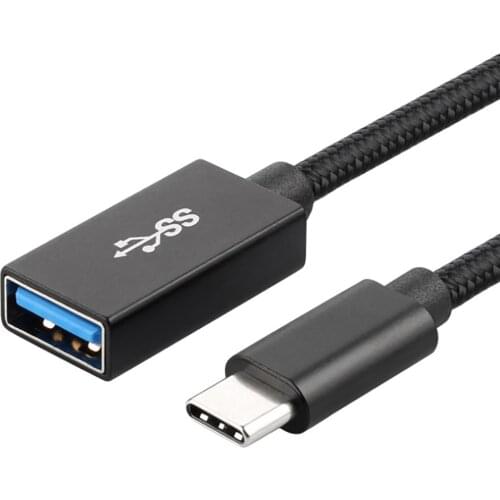 Type c OTG cable USB C to USB OTG cable USB 3.1 to USB 3.0 female adapter cable braid for macbook laptop huawei samsung