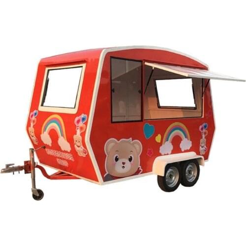 Special Shape Mobile Pizza Food Cart For Sale Fast Food Vending Kiosk Food Cooking Trailer Food Truck