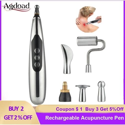 Rechargeable Acupuncture Pen Meridians Laser Therapy Heal Massage Pen Electronic Acupuncture Meridian Energy Pen Relief Pain