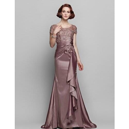 Dresses new fashion 2016 hot vestidos de festa special short sleeves long casual dress lace elegant Mother of the Bride Dresses