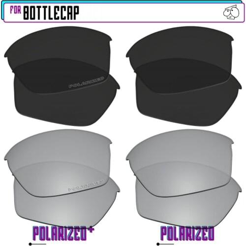 EZReplace Polarized Replacement Lenses for - Oakley Bottlecap Sunglasses - BlkSirP Plus-BlkSirP