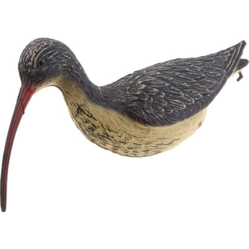 Hunting Realistic Curlew Decoy Bait Trap Bird Garden Yard Pest Simulation, Works as a great looking garden ornament as well