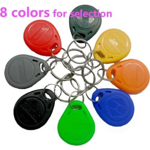 100pcs/lot RFID 125khz Tags TK4100 Rfid Card Token Key Rfid Tag Access Control Acceso Pulseira 8 COLOR Smart Card ID Keyfobs