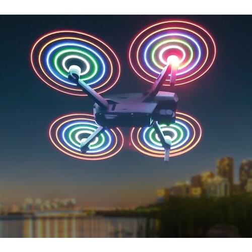LED Lights Colorful Lights Flash Propeller 7238 for Mavic Air 2 Rechargeable Propeller Night Flying Flash Drone Accessories