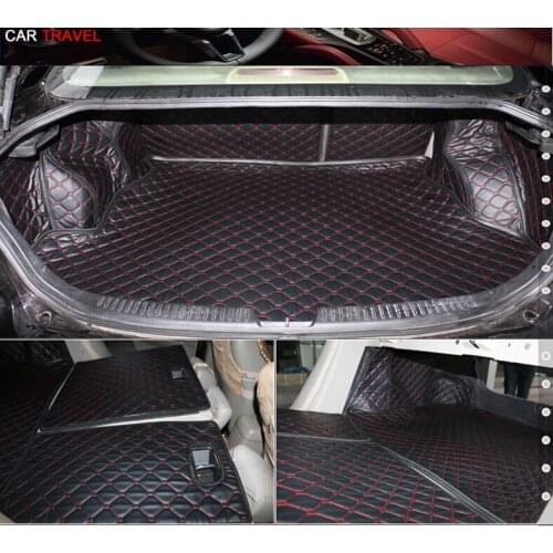 High quality mats! Full set car trunk mats for Mazda 6 sedan 2007-2002 waterproof cargo liner mats boot carpets for Mazda 6 2005