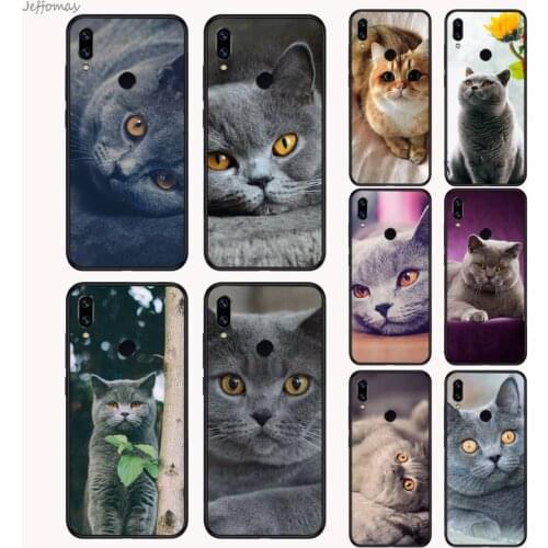 Webbedepp British Shorthair cat Phone Case Cover Fundas For Xiaomi Redmi Note 4 4x 5 6 7 8 pro S2 PLUS 6A PRO