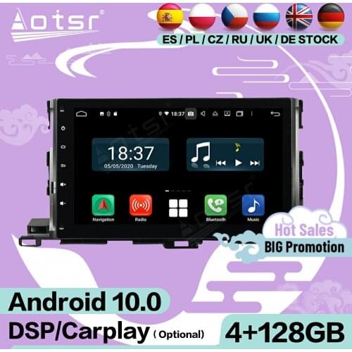 128G Carplay Screen Multimedia Stereo Android 10 Player For Toyota Highlander 2015 2016 2017 GPS Audio Radio Receiver Head Unit