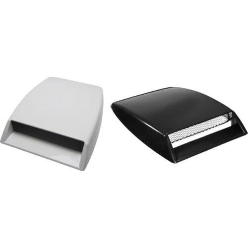 2PCS Car Air Inlet Fake Air Vent Decoration Hood Scoop Gill Simulation Shark Air Vent Decoration Air Vent