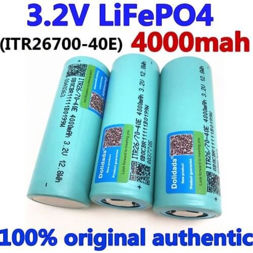 3.2V 26700 4000mAh LiFePO4 Battery 3C Continuous Discharge Maximum 5C High power battery For Electric car scooter Energy storage
