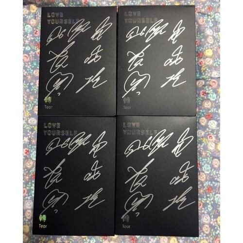 Love Yourself Tear V SUGA JIN JIMIN Jung Kook RM J-HOPE autographed Album CD+Photobook K-POP GIFTS COLLECTION