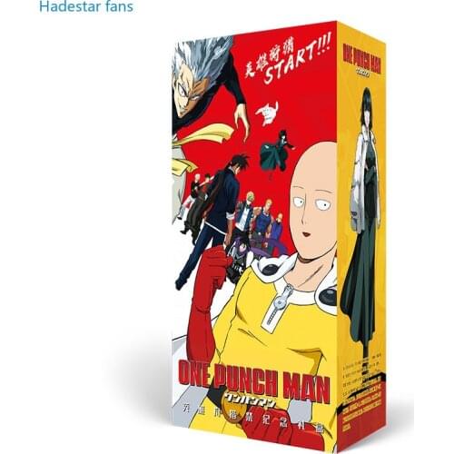 Anime lucky bag long gift box One Punch Man collection box toy include postcard bottle photo frame role cards gift