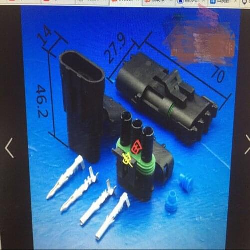 DJ3031Y-2.5-11-21 Automobile connector, connector, 3 hole waterproof large current vehicle wiring harness plug new and original