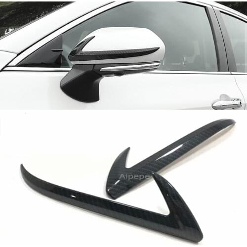 For Toyota Avalon 2019 ABS Matte/Carbon fibre Car Rearview mirror decoration strip Sticker Cover Trim car styling accessories