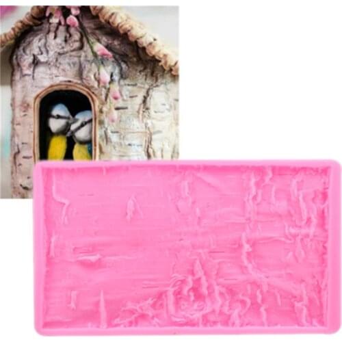 Tree Bark + Brick Wall Silicone Cake Mold DIY Cakes Decoration Tools Bark Brick Wall Pattern Baking Fondant Molds