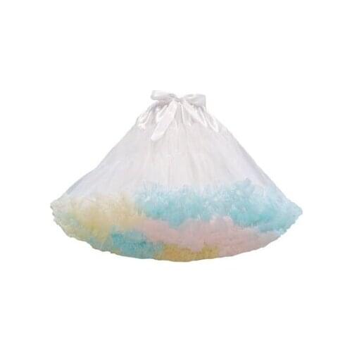 Hot Sale Adult Women Colorful Petticoat Mnini Tutu Skirt Ball Gown Dance Sexy Women Short Puffy Tulle Skirts