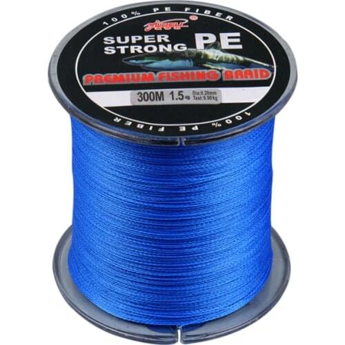 Fishing Line 300M 4 Strands Superpower Braided wire 4.8kg-40.2kg Multifilament Braided Fishing Line Reservoir Pond