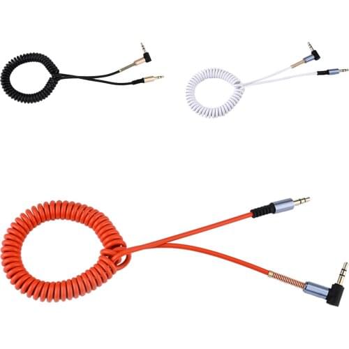 Top Deals 3.5mm Audio Aux Cable Jack 3.5 Jack Gold plated 90 degree Angle Audio Cable 3.5mm Male to Male for Car for iphone
