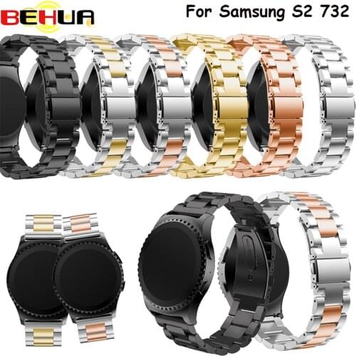 20mm Stainless Steel Metal Watchband Replacement Strap Wrist Band for Samsung Galaxy Gear S2 Classic SM-R732 Watch Band Straps