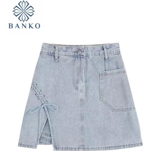 Mina Happiness Denim Skirts For Women