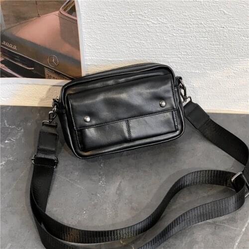 Xiao.p Fashion Mens High Quality Pu Leather Messenger Bag Casual CrossBody Bags Single Shoulder Handbag Trendy Male Handbags