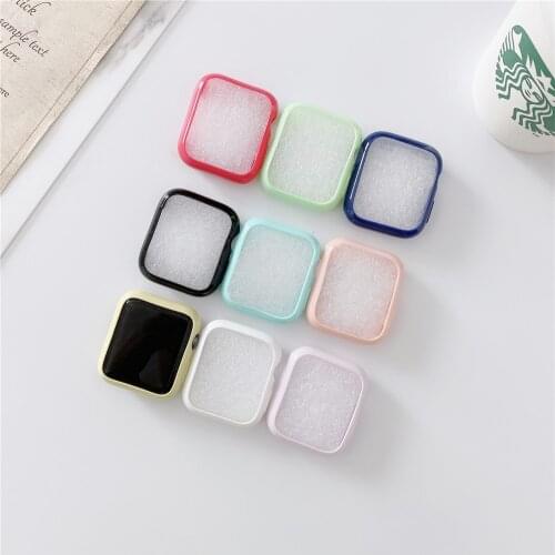 Cover Soft Clear TPU Screen Protector for iWatch 4 3 44MM 40MM 38 42MM Slim Watch Case for Apple Watch Series 6 5 4 3 2 1 SE