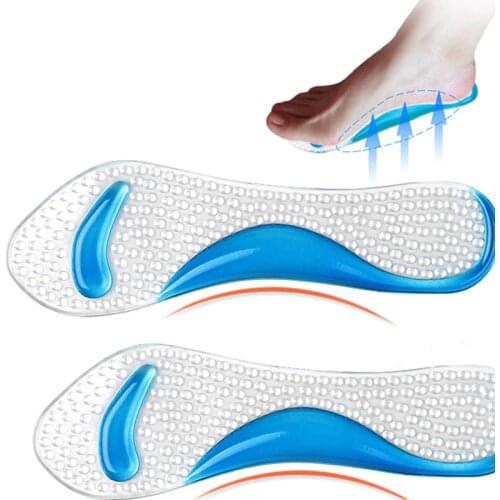 Non-slip Women Gel 3/4 length Arch Support Non-slip Arching Cushions Orthopedic Hips for High Heels shoes Gel Insoles Woman