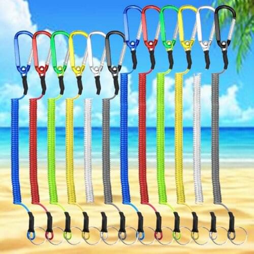 New Wire Rope Buckle Camping Hiking Anti-lost Lanyard Rowing Rope Kayaking Camping Safety Gear Lip Outdoor Tools Accessories